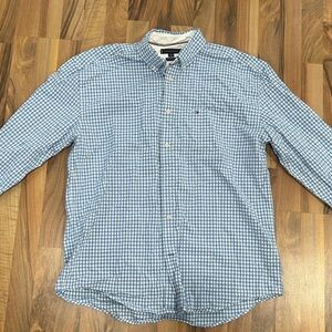 Tommy Hilfiger Blue Casual Button Down Shirt
